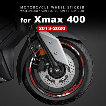Наклейки на колеса мотоцикла водонепроницаемые для аксессуаров Yamaha Xmax 400 X Max 400 Xmax400 2013-2020 2014 2015 2016 2018 Наклейка на обод