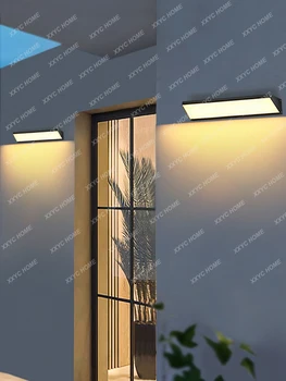 Наружный настенный светильник Солнечная садовая лампа Водонепроницаемая терраса Передняя дверь Светильник