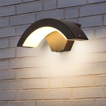 Настенный светильник для наружного двора IP65 водонепроницаемый светодиодный сад виллы сад лестница дверной проем наружная стена небольшой настенный светильник