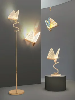 Настольная лампа-бабочка Прикроватная лампа в главной спальне Креативный и уютный торшер для гостиной