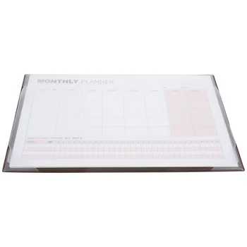 Настольный пустой лист календаря Блокнот для ежемесячного планировщика Пустой блокнот для планирования календаря 0