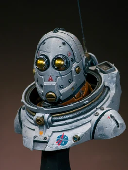 Неокрашенный набор 1/12 Астронавты бюст солдат фантазия не включает антенну Смоляная фигурка миниатюрный гаражный комплект