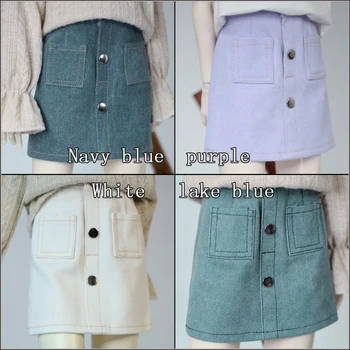 Новая 4-цветная одежда для кукол БЖД 1/4 1/3 джинсовая юбка DD MSD MDD модные штаны POPO68 Аксессуары для куклы дяди