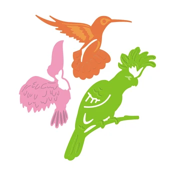  Новая пресс-форма для тиснения птиц какаду 2021 Металлические режущие штампы для DIY Декоративный альбом для скрапбукинга Без марок 3