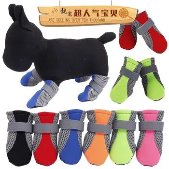 Новая уличная обувь для собак с мягким дном и сеткой для кошек Резиновые сапоги Водонепроницаемые ботинки Perros Mascotas Botas Sapato Para Cachorro