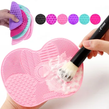 новейший силиконовый очиститель кистей косметическая щетка для мытья макияжа, гель для чистки, коврик для чистки, тональный крем, кисть для чистки, подушечка, скраб, доска 0