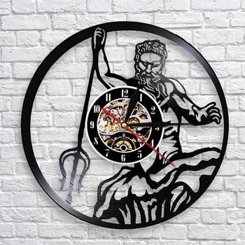 Новые виниловые настенные часы Подарки Легенда Ретро Настенные Художественные Часы Светодиодные Часы Подарок Для Влюбленных 12-дюймовые Настенные Украшения Новинка Часы 0