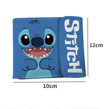 Новый Stitch Disney Hasp Card Кошельки для женщин Lilo & Stitch Аниме Принт Pu Coin кошелек Ангел Розовый Манга Периферийные устройства Кошелек для монет 1