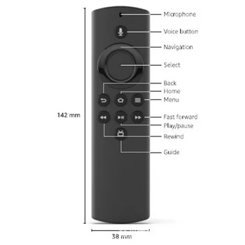 Новый голосовой пульт дистанционного управления H69A73 Замена для Amazon Fire TV Stick Lite с голосовым пультом