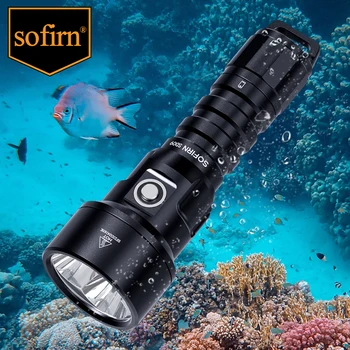 Новый фонарик для дайвинга Sofirn SD09 3400 лм Мощный 21700 Перезаряжаемый подводный фонарик для подводного плавания SST40 Светодиодный фонарь для дайвинга