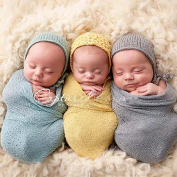 Одежда для фотографии новорожденных Эластичная оберточная ткань Реквизит для фотографии младенцев Студийный реквизит Эластичная оберточная ткань для новорожденных