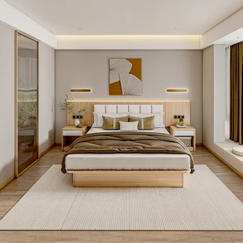 Одеяло Каркас Гостиничные кровати Современные красивые детские дизайнерские гостиничные кровати Роскошные изголовья Hogar Muebles Мебель для спальни