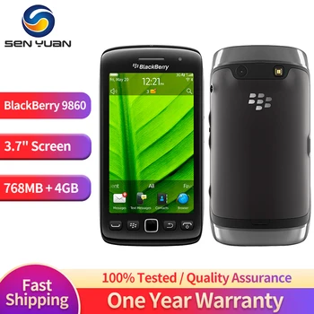 Оригинальный BlackBerry Torch 9860 3G Мобильный телефон 3,7 дюйма Дисплей Сотовый телефон 5 МП 720P Видео WIFI BlackBerryOS Смартфон