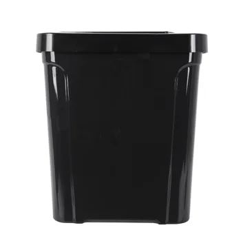 Основные остатки 7,6 галлона Пластиковое кухонное мусорное ведро, черное, 4 шт. 1