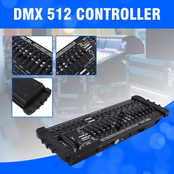 (Отгрузка из США)384-канальный контроллер DMX512 для оператора сценического освещения Диджей Сценическая лампа для вечеринок Консоль DJ Контроллер диджея 0