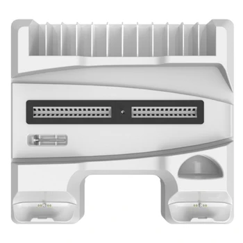 Охлаждение для PS5 Охлаждение базовой игровой хост-консоли Вертикальная подставка Геймпад Зарядная станция Док-станция для хранения компакт-дисков для игр Playstation 5 3