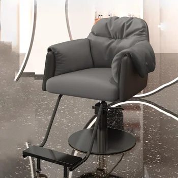  Персонализированная мода Парикмахерское кресло Вращать Модный высококачественный парикмахерский стул для химической завивки волос Салон красоты Современный шезлонг Домашняя мебель