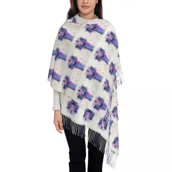 Персонализированный печатный шарф Мужчины Женщины Зимние теплые шарфы Шаль Накидка