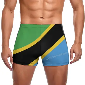 Плавки Быстросохнущие шорты с флагом Танзании для мужчин Плавайте на пляже Короткий летний подарок