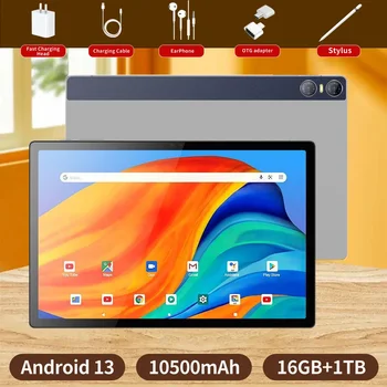 планшетный ПК 12 дюймов Android 14.0 16 ГБ ОЗУ 1 ТБ ПЗУ две SIM-карты WIFI GPS 5G вызов Google Store сенсорная клавиатура глобальная версия