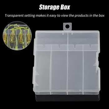 Пластиковый ящик для инструментов Многоразовые противопылевые износостойкие прозрачные рыболовные аксессуары для рыбалки на открытом воздухе 1