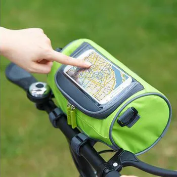  Плечо / велосипед Сумка Передняя съемная водонепроницаемая сумка на руль для аксессуаров для телефона