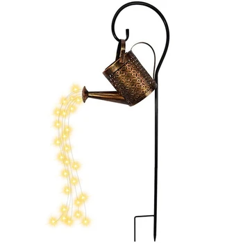 Подвесной водопад Лампа Пейзаж Солнце Светодиодная лампа Водонепроницаемый Открытый Садовый Декор Двор Крыльцо Газон Задний двор