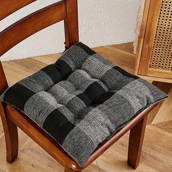 Подушки для стульев для помещений Толстая и удобная прочная хлопчатобумажная и льняная ткань для домашнего дивана-кресла 4