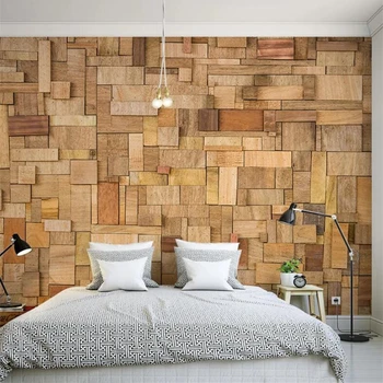 Пользовательские обои 3d фотообои papel de parede дерево геометрические креативные фотообои стена гостиная спальня ресторан 3d обои