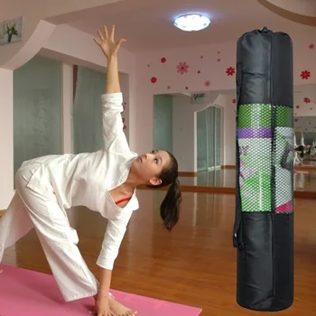 Портативная сумка для йоги Коврик для пилатеса Сетчатый чехол Сумка Oxford Exercise Workout Carrier 67 см коврик для йоги 4