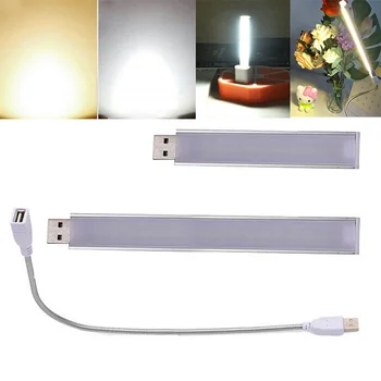 Портативный мини 3/8/24 светодиодный 5 В USB DC теплая белая лампа Фонарик для чтения книг Ночник Освещение Power Bank Освещение Компьютер K5 4