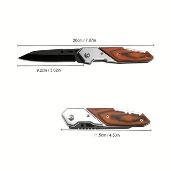 Портативный многофункциональный острый нож для самообороны для нарезки высокопрочных складных ножей для пикника на открытом воздухе 4
