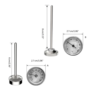 Практичный кухонный термометр Удобный датчик температуры молока Удобный термометр с четкой шкалой для вспенивания молока 5