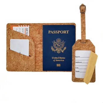 Пробковый держатель для паспорта и багажная бирка Новый чехол для паспорта Бумажник Сертификат Защитный чехол Держатель для проездного билета Высокое качество