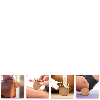 Пробковый шар для йоги (диаметр 8 см) Практический массаж Массажер для шеи Массажеры для катящихся мячей и спины 0