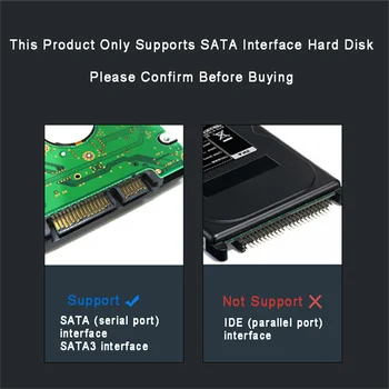 Прозрачная коробка для жестких дисков SSD Твердотельный механический 2,5-дюймовый ноутбук SATA Последовательный порт USB 3.0 Высокоскоростной мобильный 2