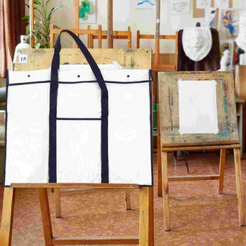  Прозрачная сумка для хранения Держатель файлов Рабочие сумки Наборы для детей Белая доска Холст Рисование ПВХ Произведение искусства Ребенок Большой 4