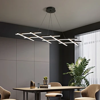 Простая лампа для столовой светодиодная люстра освещение скандинавская творческая спальня в гостиной обеденный стол подвесная лампа
