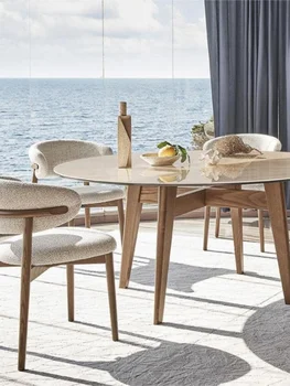 Простой домашний ресторан спинка стул дизайнер легкий роскошный повседневный кафе сетевое кресло знаменитости