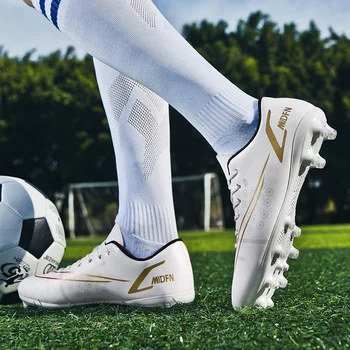 Профессиональная детская футбольная обувь Футбольная обувь Мужская футбольная футзальная обувь Кроссовки Дышащая спортивная обувь на открытом воздухе унисекс 4