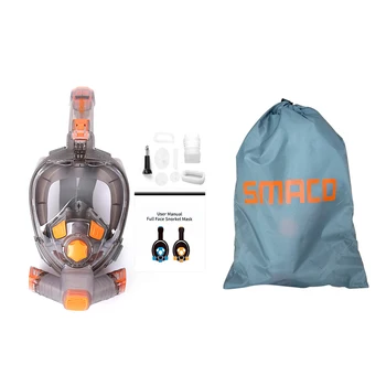  Профессиональная маска для подводного плавания с маской и трубкой Подводное плавание с аквалангом Anti Fog Полнолицевая маска для трубки Очки для плавания