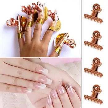  Профессиональное наращивание ногтей из стекловолокна Стекловолокно для наращивания ногтей Шелк Ногти Форма Розовое золото Акриловые наконечники Инструмент для защипывания ногтей