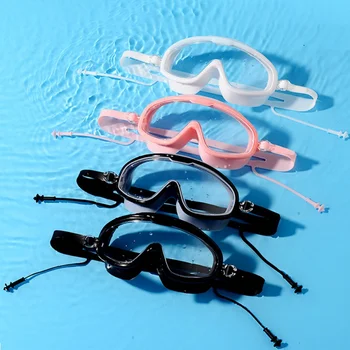 Профессиональные очки для плавания Мужчины Женщины Водонепроницаемый Дайвинг Анти Туман Регулируемые Очки Oculos Espelhado Pool 2