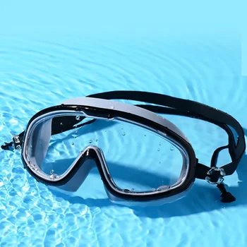 Профессиональные очки для плавания Мужчины Женщины Водонепроницаемый Дайвинг Анти Туман Регулируемые Очки Oculos Espelhado Pool 4