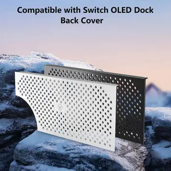 Прочная белая/черная крышка док-станции для Nintendo Switch OLED с рассеиванием тепла для Nintendo Switch OLED