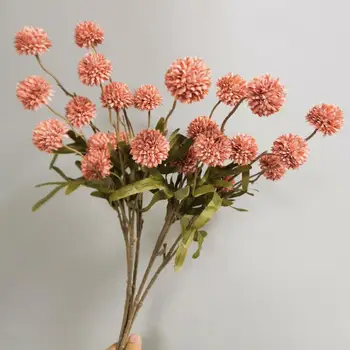 Прочные искусственные цветы Реалистичные цветы для моделирования одуванчика Цветы для фотографии Реквизит Украшение дома Искусственное для свадьбы 0