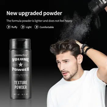 Пудра для волос Безопасные ингредиенты Укладка волос Черная модная пушистая эффективная моделирующая освежающая пудра для мужчин 0