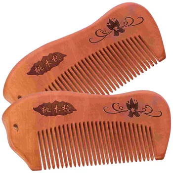 Расческа Деревянные расчески для расчесывания волос для женщин Заколки для волос Кудрявый стилист для расчесывания 1
