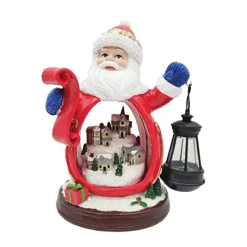 Рождественский Санта-Клаус Снеговики Фонарь со светодиодным светом и сказочным ночным светильником Украшение для домашней фестивальной вечеринки