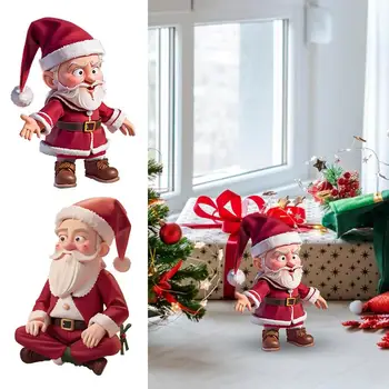 Рождество Стоящий Санта-Клаус Рождественская белая борода Санта-Клаус смола поделки украшения домашний сад настольные рождественские украшения